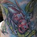 Tattoos - Skull beetle throat tattoo - 50727